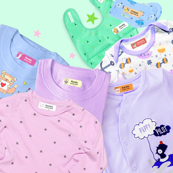 Etiquetas para ropa clásicas y Mix de Pekokis