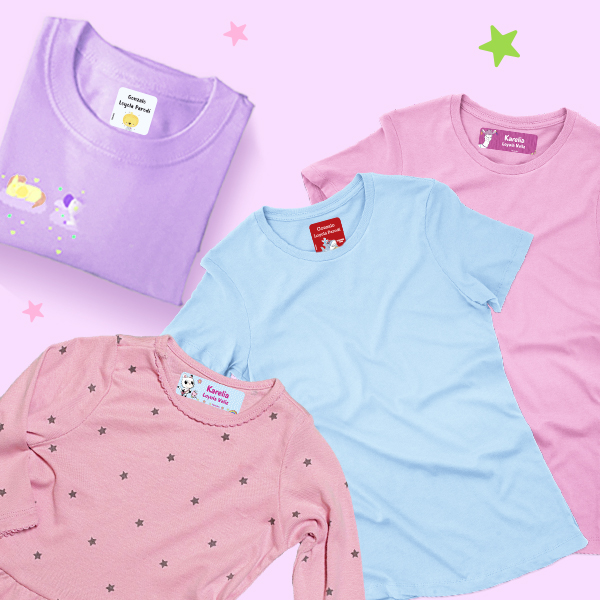 Etiquetas para ropa clásicas y Mix de Pekokis