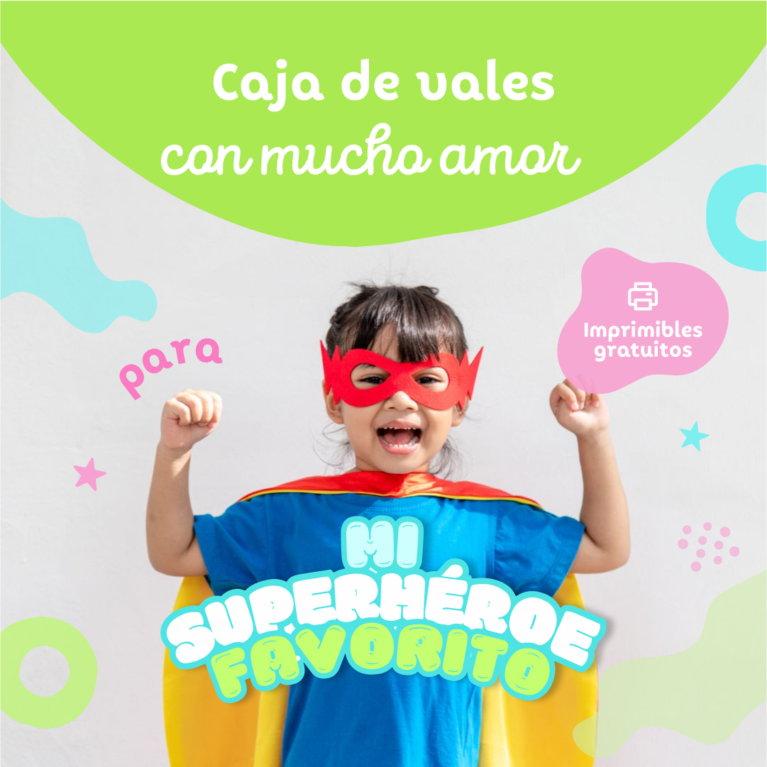 Vales con Amor para el Día del Padre: ¡Sorprende a Papá con una Caja de Superhéroe!