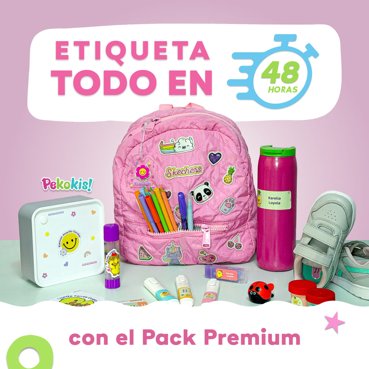 Pack Premium: la colección más exclusiva de etiquetas escolares personalizadas