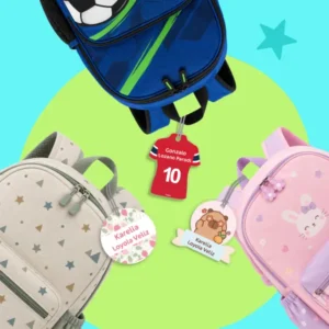 Mochitag Grande - accesorios escolares personalizados Pekokis