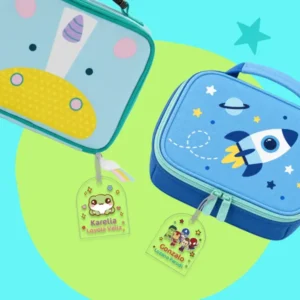 Mochitag Premium Chico - accesorios escolares personalizados Pekokis