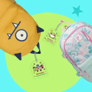 Mochitag Premium Grande - accesorios escolares personalizados Pekokis